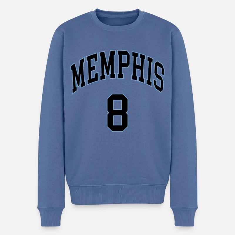 Memphis 8 - Pull Premium bio Homme - bleu pigeon