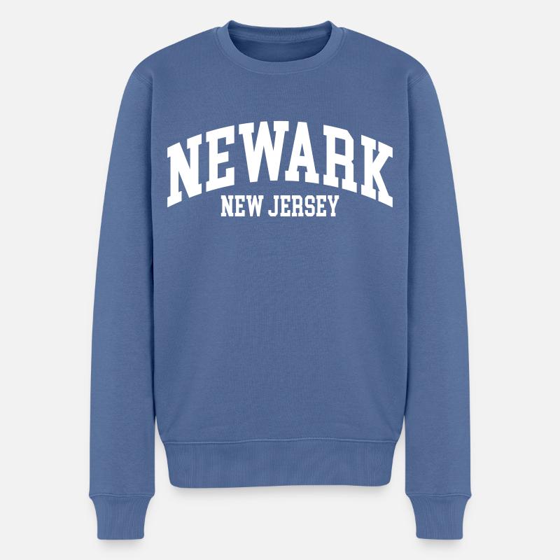 Newark - Pull Premium bio Homme - bleu pigeon
