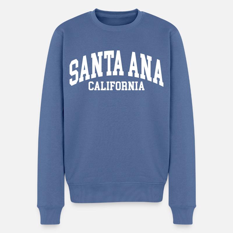 Sainte-Anaïs - Pull Premium bio Homme - bleu pigeon
