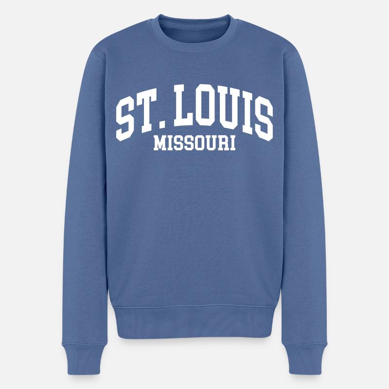 Saint-Louis - Pull Premium bio Homme - bleu pigeon