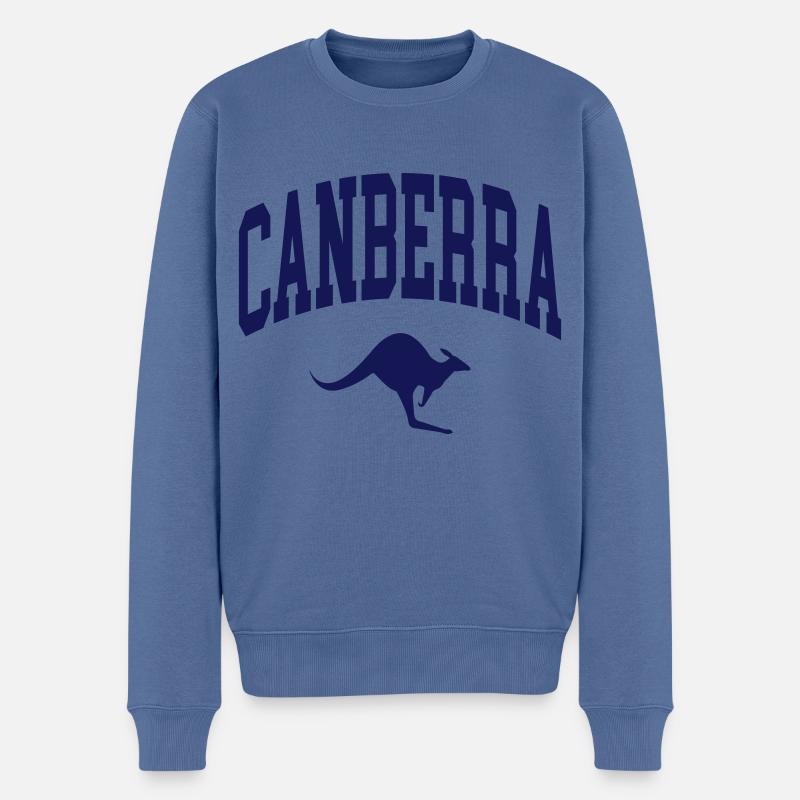 Canberra - Pull Premium bio Homme - bleu pigeon