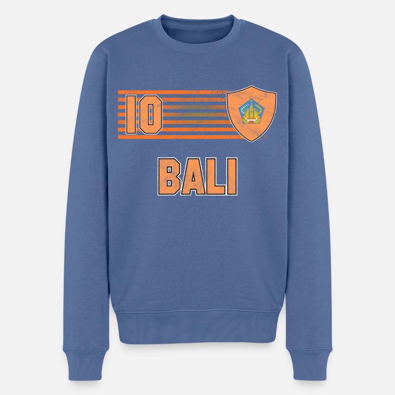 Bali Fußball Mannschaft - Männer Premium Bio Pullover - Taubenblau