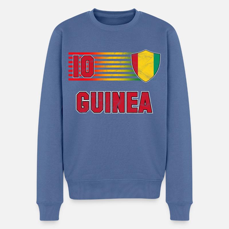Guinea Fußball Mannschaft - Männer Premium Bio Pullover - Taubenblau