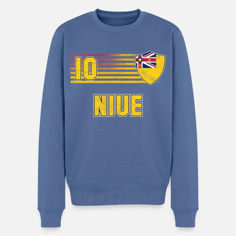 Niue Fußball Mannschaft - Männer Premium Bio Pullover - Taubenblau