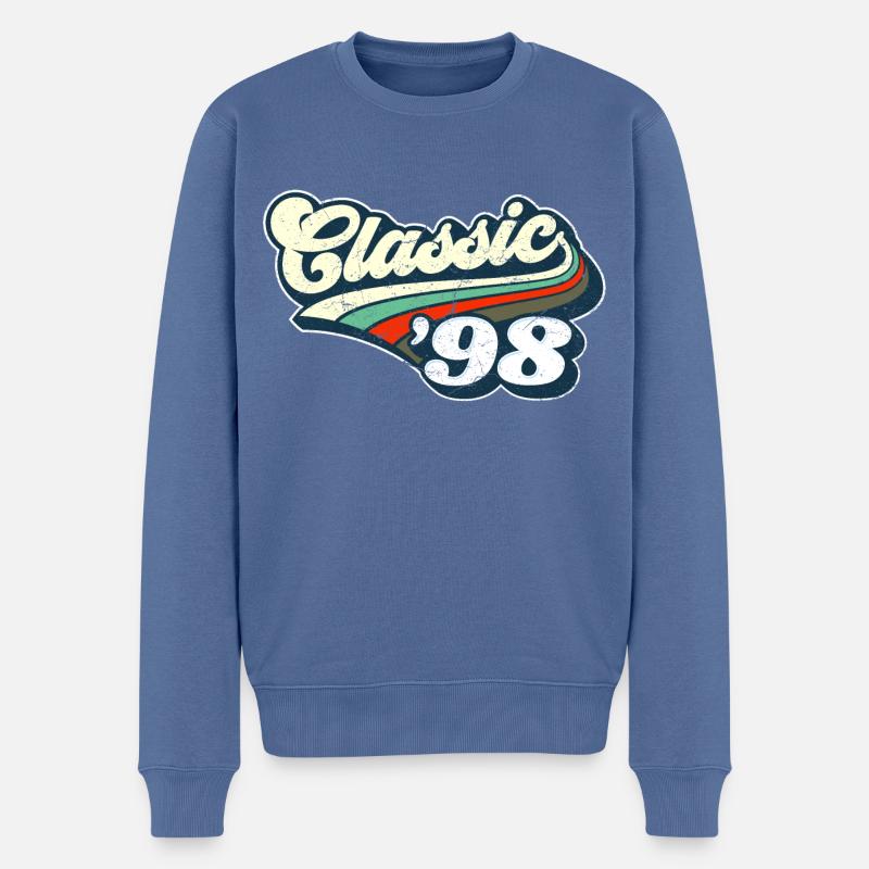 Classique '98 - Pull Premium bio Homme - bleu pigeon