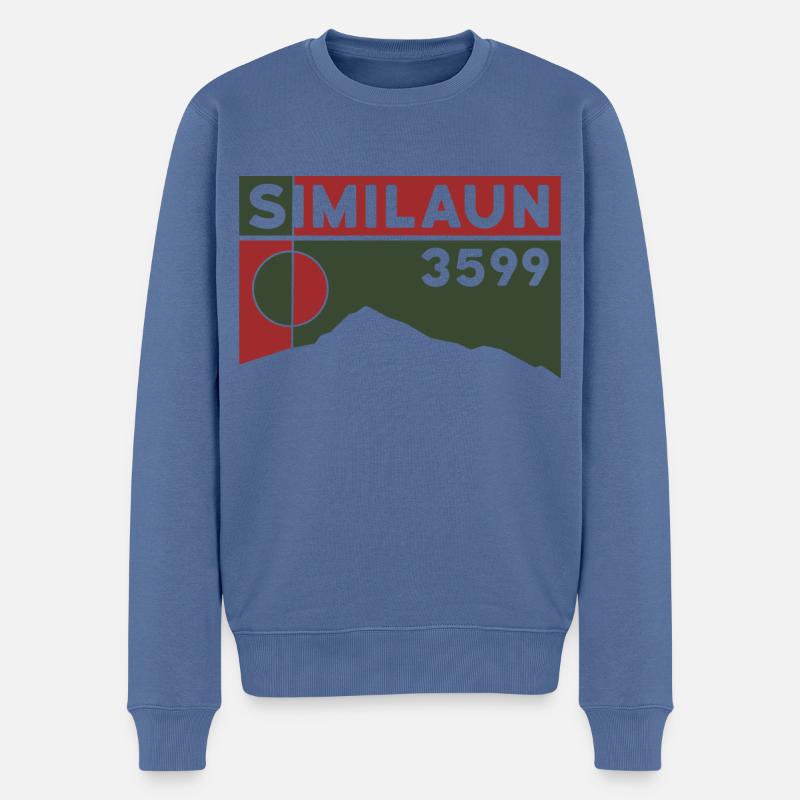 Similaun Gletscher Hochtour Wanderung Ötztal Tirol - Männer Premium Bio Pullover - Taubenblau