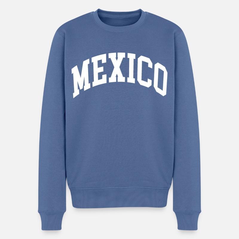 Mexique - Pull Premium bio Homme - bleu pigeon