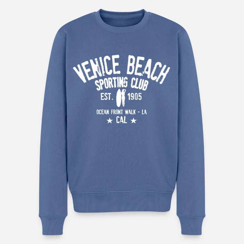 venice beach sporting club - Pull Premium bio Homme - bleu pigeon