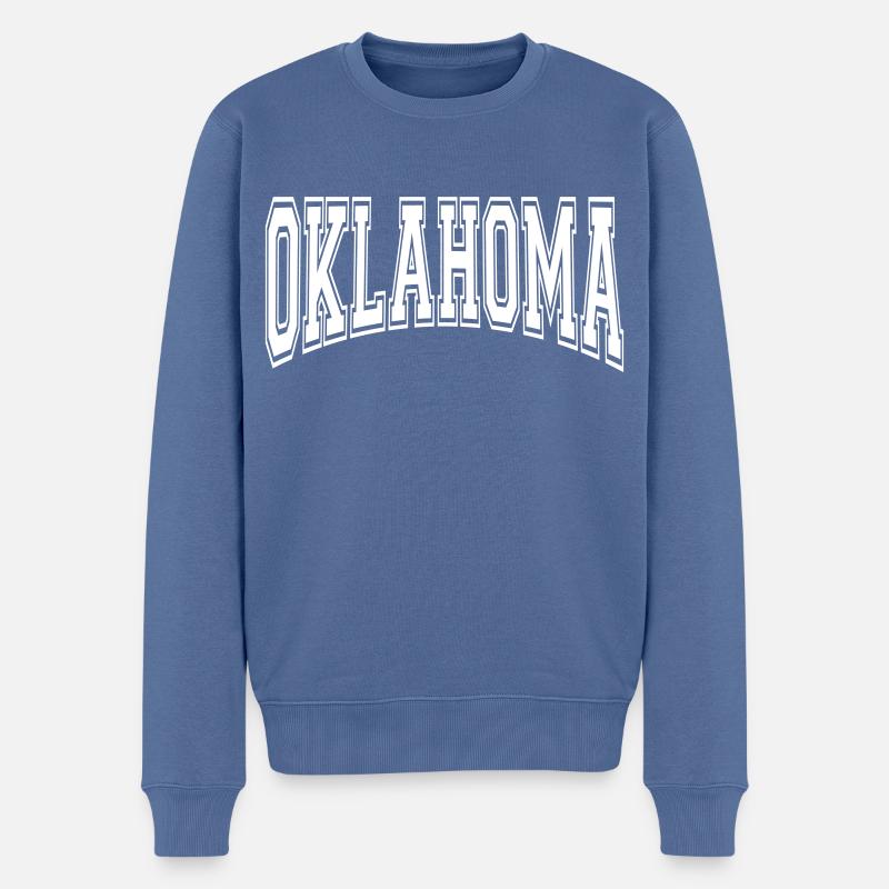 Oklahoma - Pull Premium bio Homme - bleu pigeon