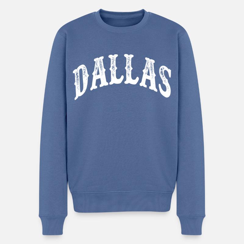 Dallas - Pull Premium bio Homme - bleu pigeon