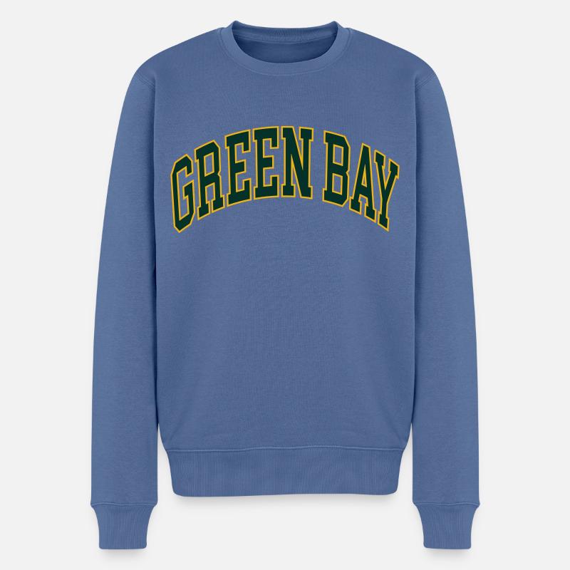 Baie Verte - Pull Premium bio Homme - bleu pigeon