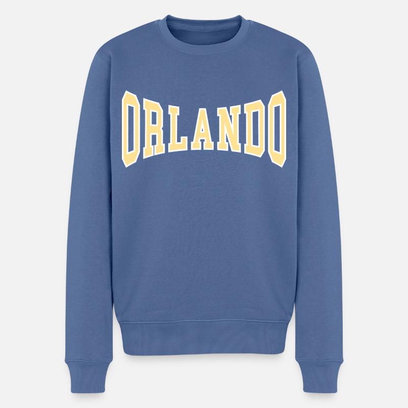 Orlando - Pull Premium bio Homme - bleu pigeon
