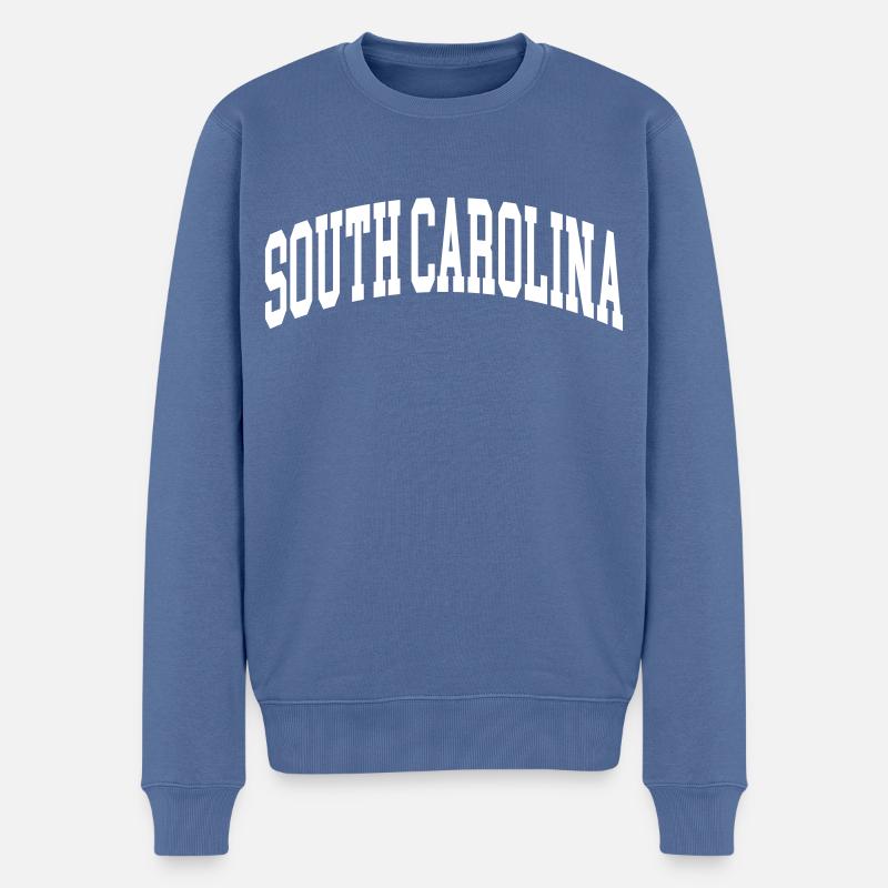 Caroline du Sud - Pull Premium bio Homme - bleu pigeon
