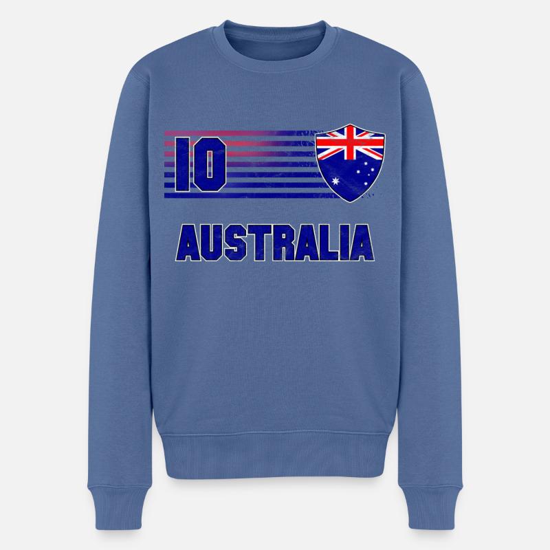 Équipe d’Australie de football - Pull Premium bio Homme - bleu pigeon