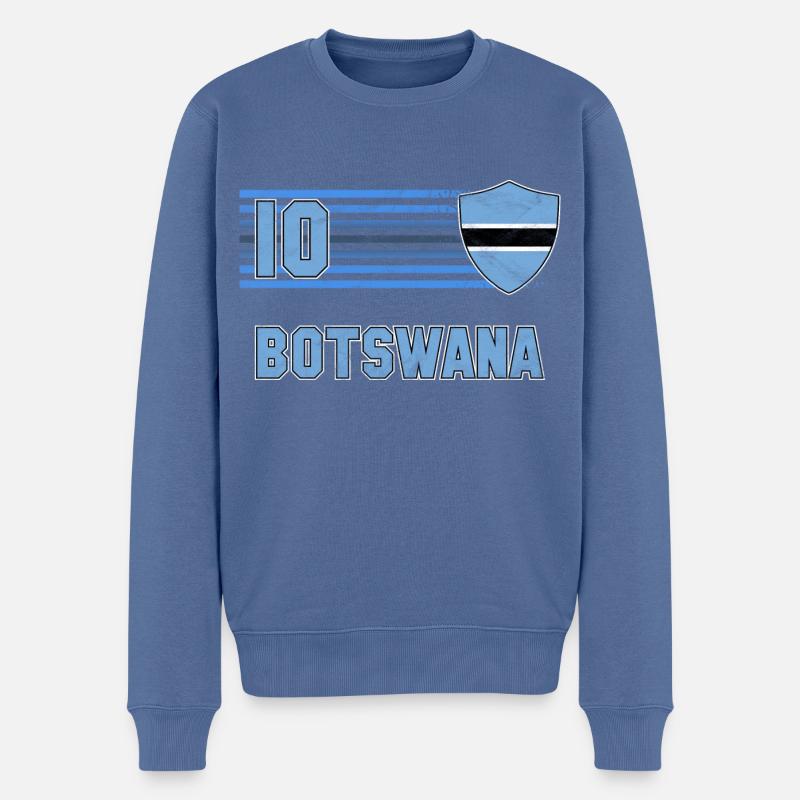 Botswana Fußball Mannschaft - Männer Premium Bio Pullover - Taubenblau