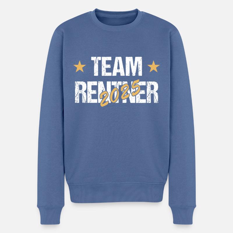 Team Rentner 2025 - Männer Premium Bio Pullover - Taubenblau