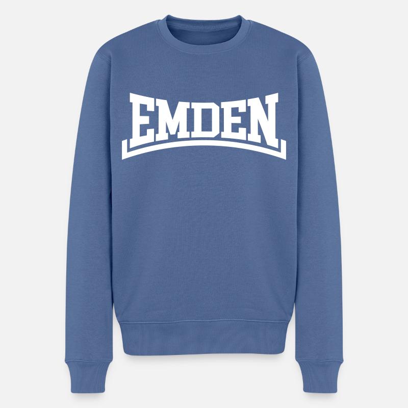 Emden - Pull Premium bio Homme - bleu pigeon