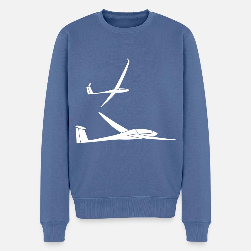 Planeur Planeur Planeur Planeur - Pull Premium bio Homme - bleu pigeon