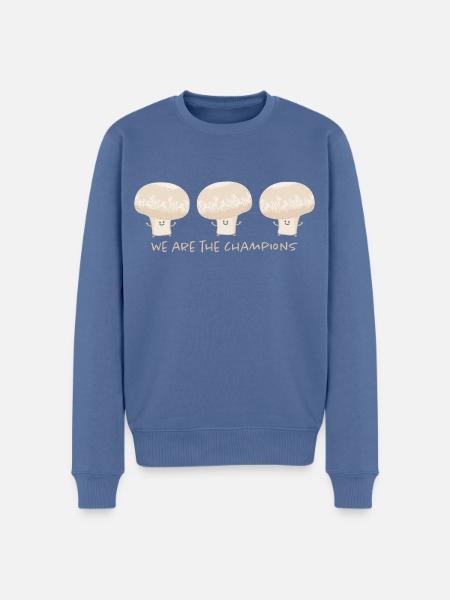 Champignon Meister - Männer Premium Bio Pullover - Taubenblau