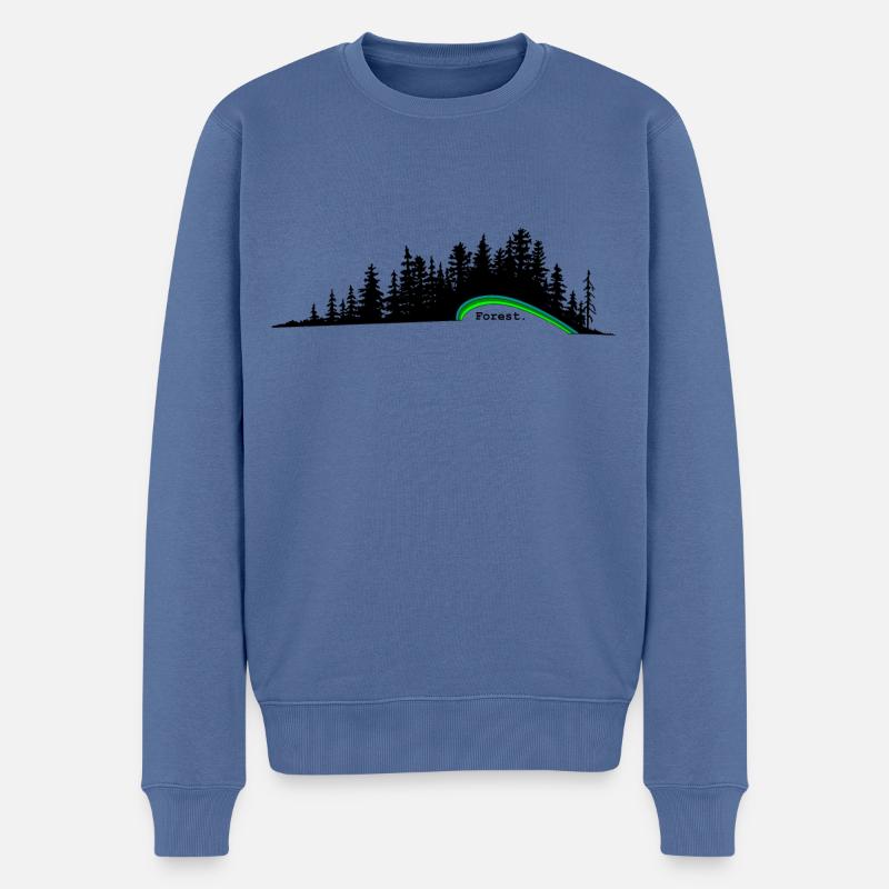 Black Forest - Pull Premium bio Homme - bleu pigeon