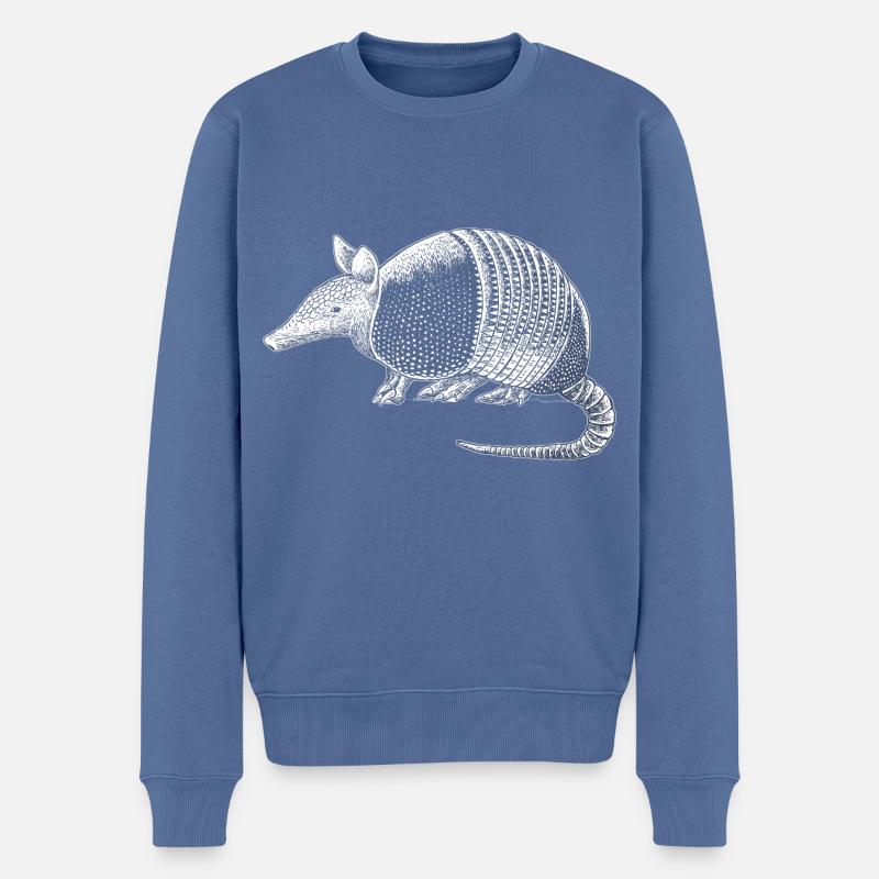 Gürteltier - Männer Premium Bio Pullover - Taubenblau
