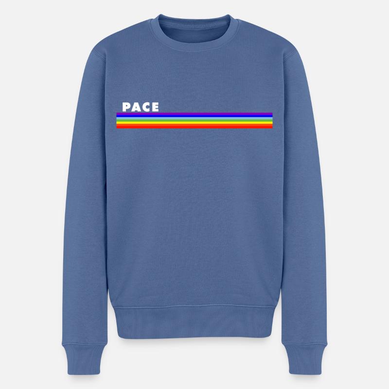 Rythme - Pull Premium bio Homme - bleu pigeon