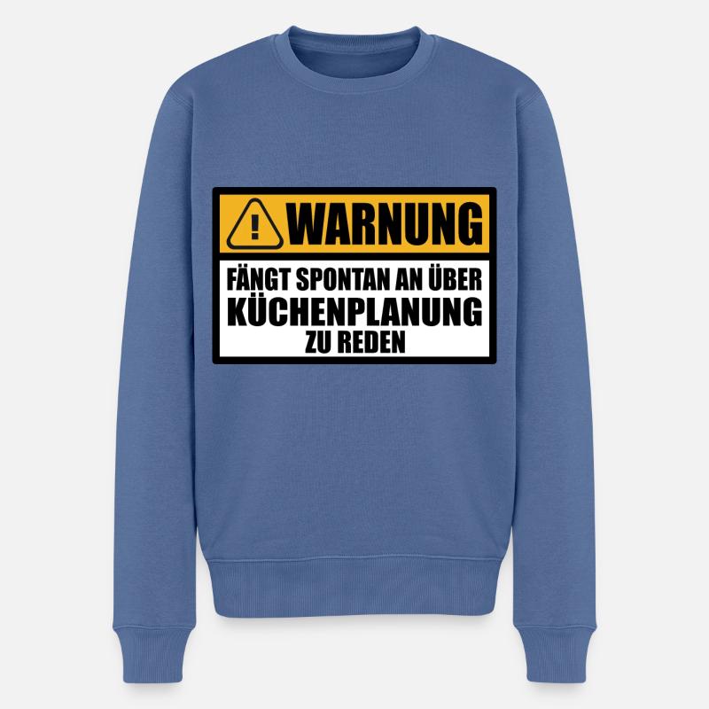 Küchenplaner Küchenfachberater Beruf Job Spruch - Männer Premium Bio Pullover - Taubenblau