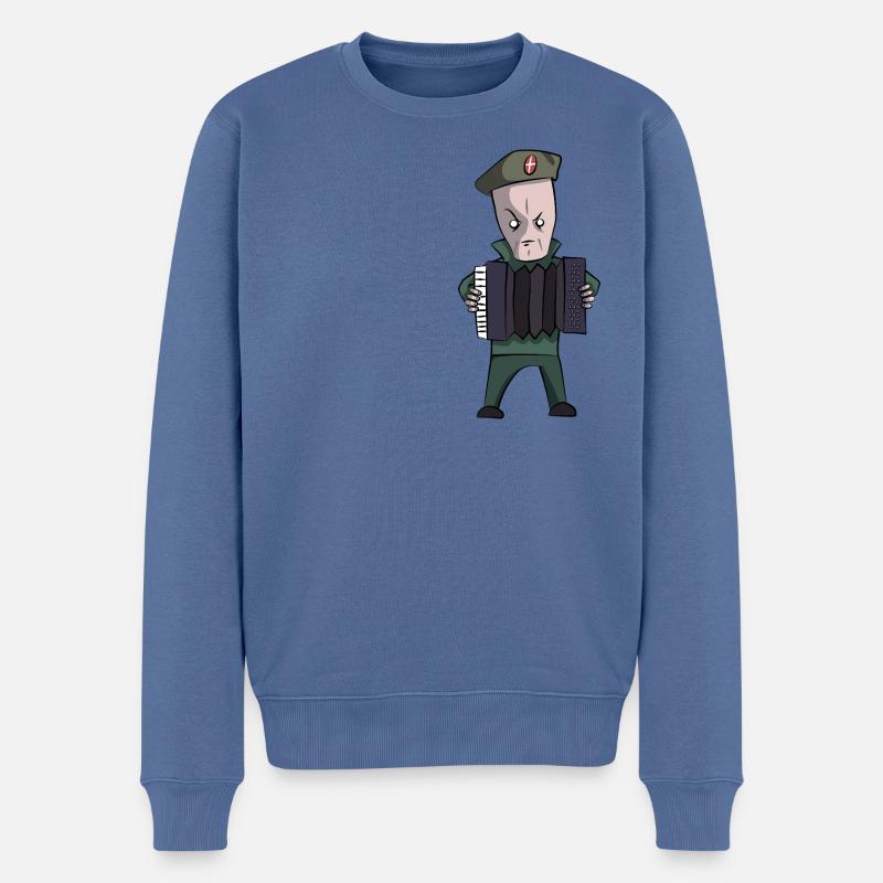 accordéoniste serbe - Pull Premium bio Homme - bleu pigeon