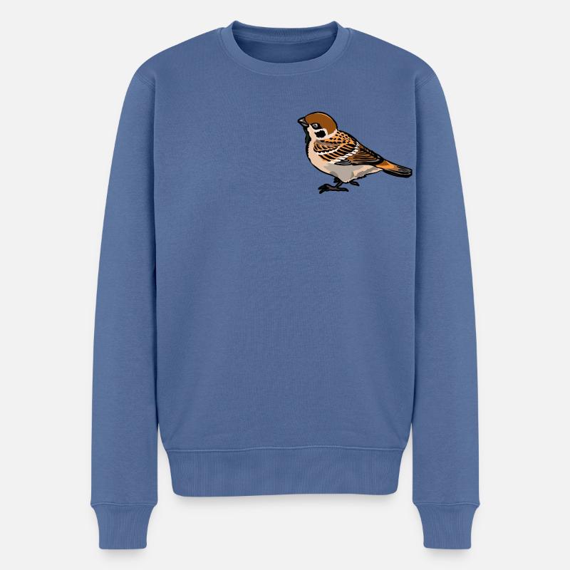 Sperling - Männer Premium Bio Pullover - Taubenblau