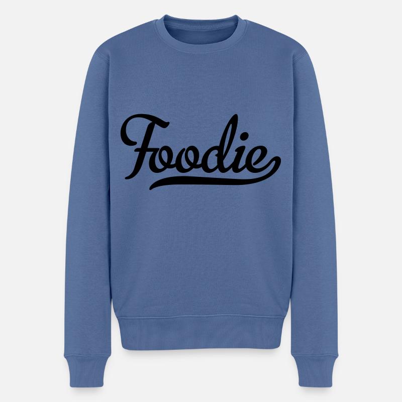 Foodie - Männer Premium Bio Pullover - Taubenblau