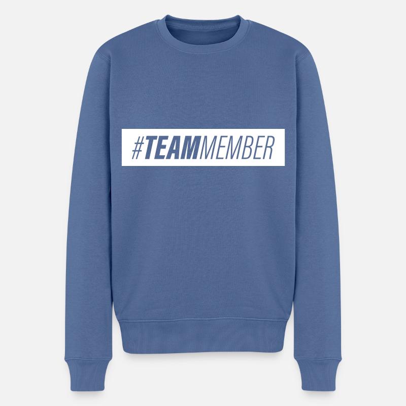 Team Symbol - Männer Premium Bio Pullover - Taubenblau