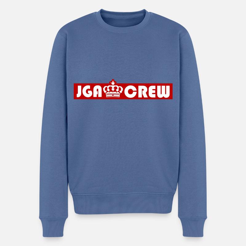 Junggesellenabschied Jga Crew - Männer Premium Bio Pullover - Taubenblau