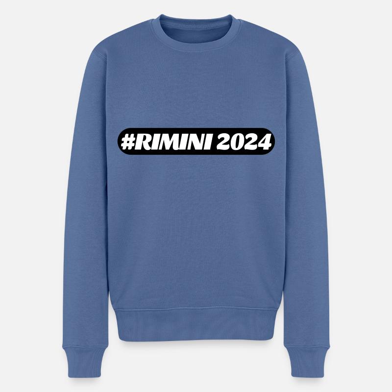 Rimini 2024 - Männer Premium Bio Pullover - Taubenblau