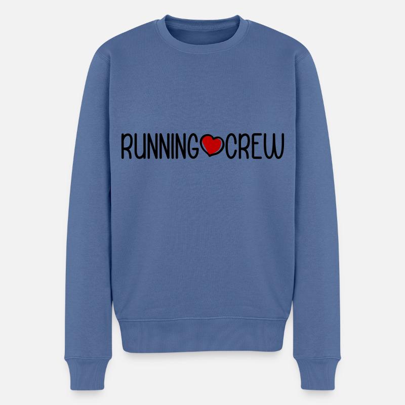 Équipe de course à pied - Pull Premium bio Homme - bleu pigeon