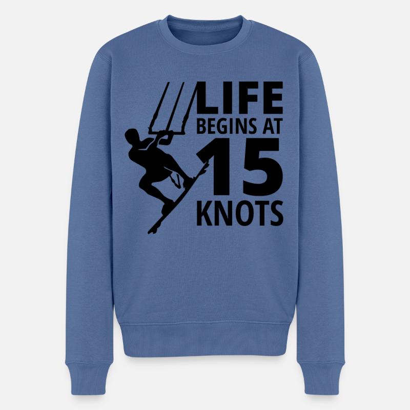 Kitesurf Kiteboard Kiteboarder Kitesurf - Pull Premium bio Homme - bleu pigeon