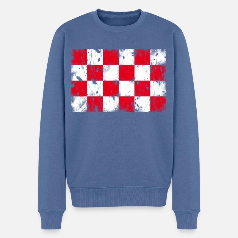Nordbrabant - Männer Premium Bio Pullover - Taubenblau