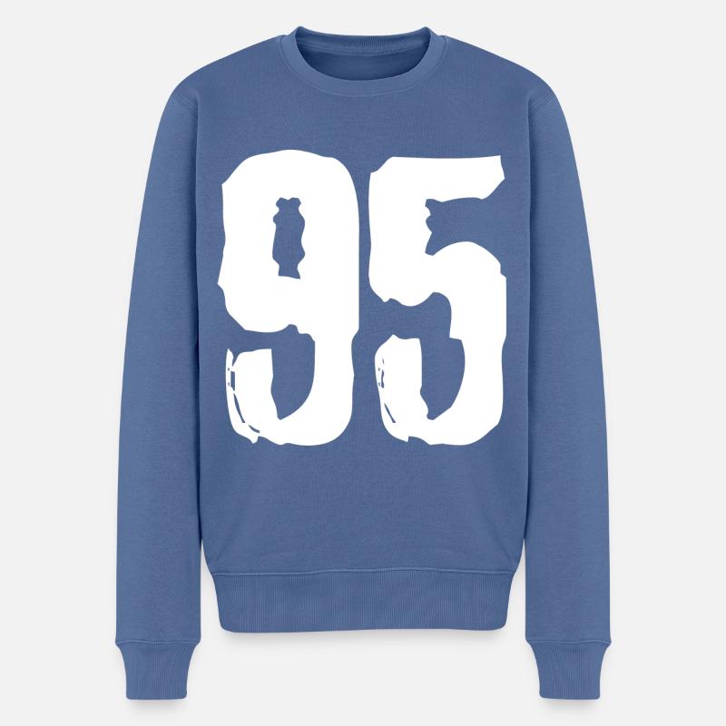 Maillot à 95 numéros - Pull Premium bio Homme - bleu pigeon