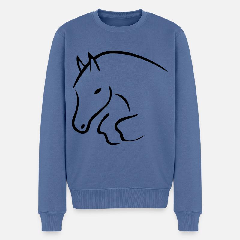 Springpferd - Pull Premium bio Homme - bleu pigeon