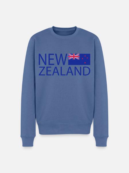 NZL Design - Men's Premium Organic Jumper - stone blue
