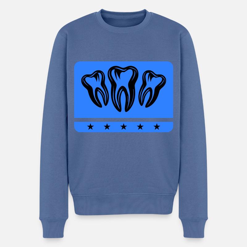 Dentiste Dentiste Dentaire Icône - Pull Premium bio Homme - bleu pigeon
