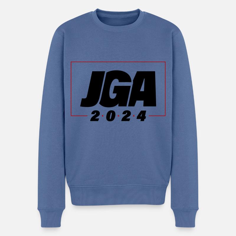 Jga 2024 Junggesellenabschied Party Team - Männer Premium Bio Pullover - Taubenblau