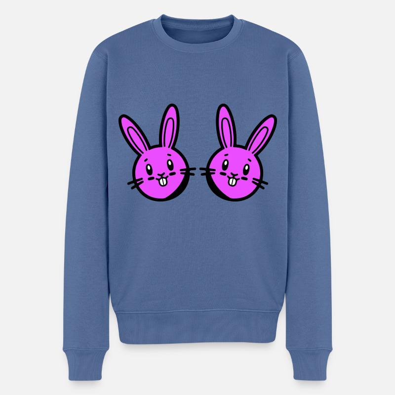 Easter Bunny Easter - Men's Premium Organic Jumper - stone blue