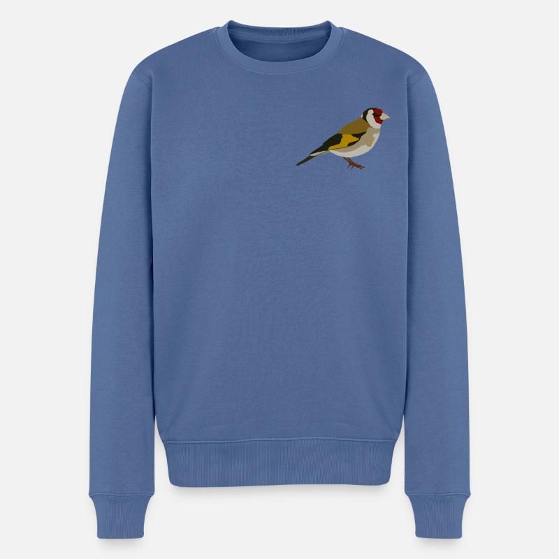Stieglitz - Pull Premium bio Homme - bleu pigeon