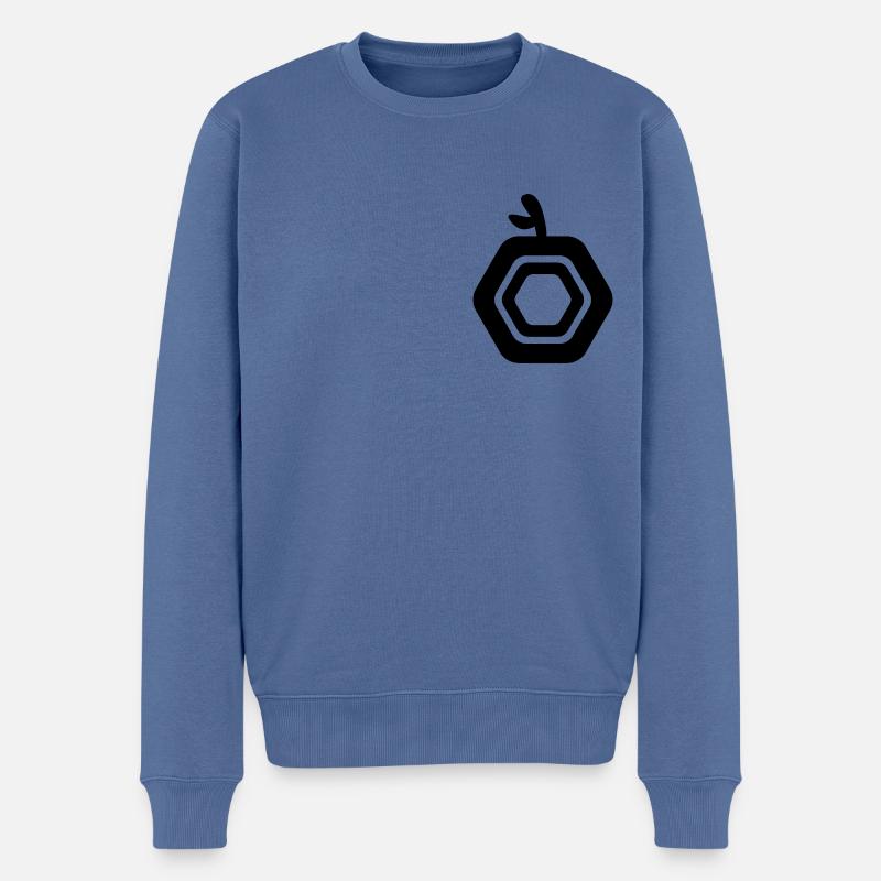 stay fruity - Männer Premium Bio Pullover - Taubenblau