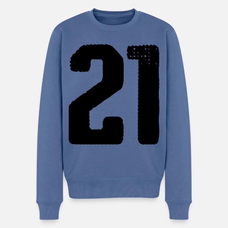 Maillot à 21 chiffres - Pull Premium bio Homme - bleu pigeon