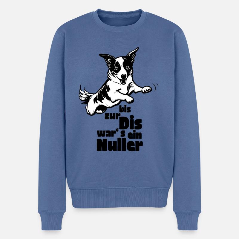 Nuller Agility - Männer Premium Bio Pullover - Taubenblau