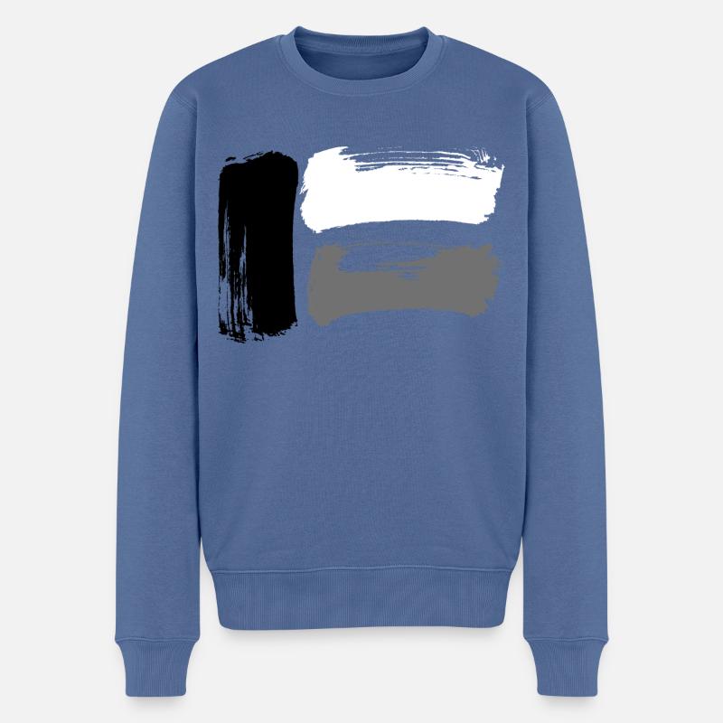 Drapeau Abstrait - Pull Premium bio Homme - bleu pigeon