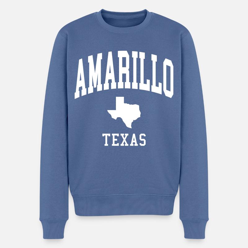 Amarillo - Männer Premium Bio Pullover - Taubenblau