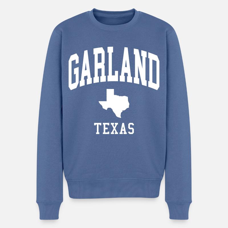 Garland - Männer Premium Bio Pullover - Taubenblau