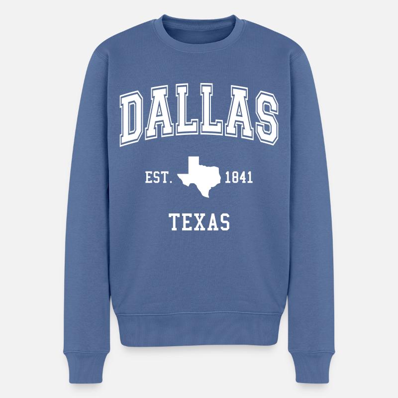 Dallas - Pull Premium bio Homme - bleu pigeon